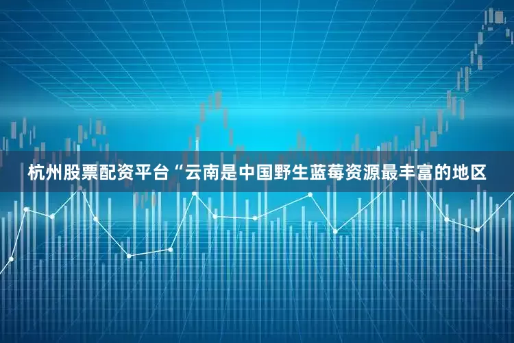 杭州股票配资平台“云南是中国野生蓝莓资源最丰富的地区