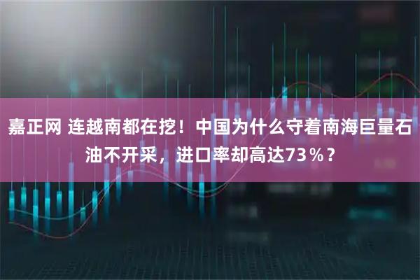 嘉正网 连越南都在挖！中国为什么守着南海巨量石油不开采，进口率却高达73％？
