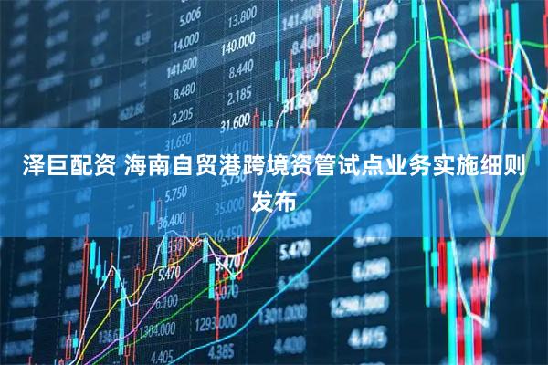 泽巨配资 海南自贸港跨境资管试点业务实施细则发布